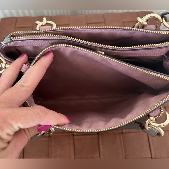 COACH MINI BROOKE CARRYALL in COLORBLOCK Dusty Rose Style # F31994 - Picture 5 of 14